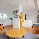 Skyline High-end Penthouse Apartament Lipsk