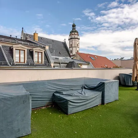 Skyline High-end Penthouse * Lipsk