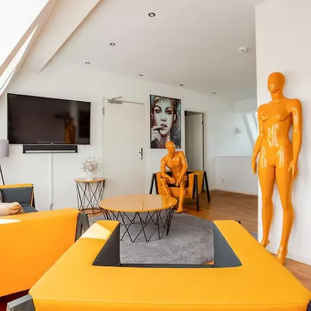 Skyline Luxus Penthouse Im Zentrum! Exklusive Oase Fuer Privat- Und Geschaeftsuebernachtungen- Und Events Lipsia