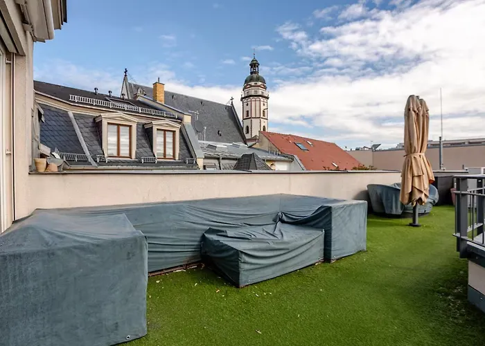 Skyline Luxus Penthouse Im Zentrum! Exklusive Oase Fuer Privat- Und Geschaeftsuebernachtungen- Und Events * Lipsia