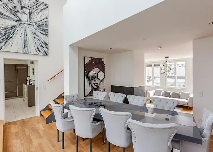 Appartamento Skyline Luxus Penthouse Im Zentrum! Exklusive Oase Fuer Privat- Und Geschaeftsuebernachtungen- Und Events Lipsia