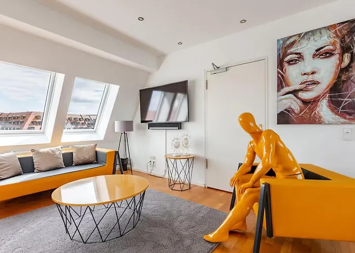 Skyline Luxus Penthouse Im Zentrum! Exklusive Oase Fuer Privat- Und Geschaeftsuebernachtungen- Und Events * Lipsia